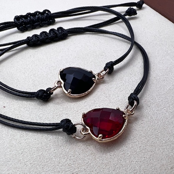 Cute Handmade bracelets with hearts! BOTH SOLD SEPARATELY ! - Picture 3 of 6